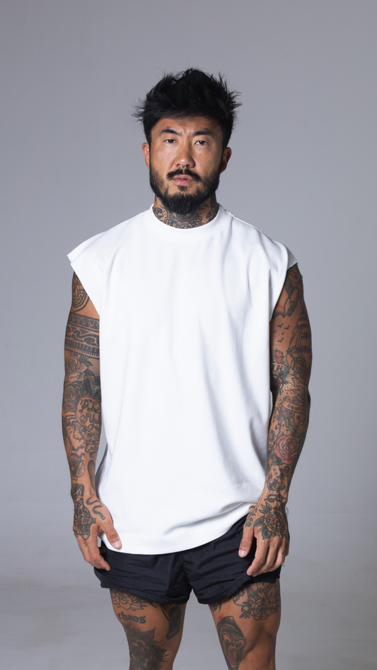 REGATA MASCULINA MACHÃO OFF WHITE