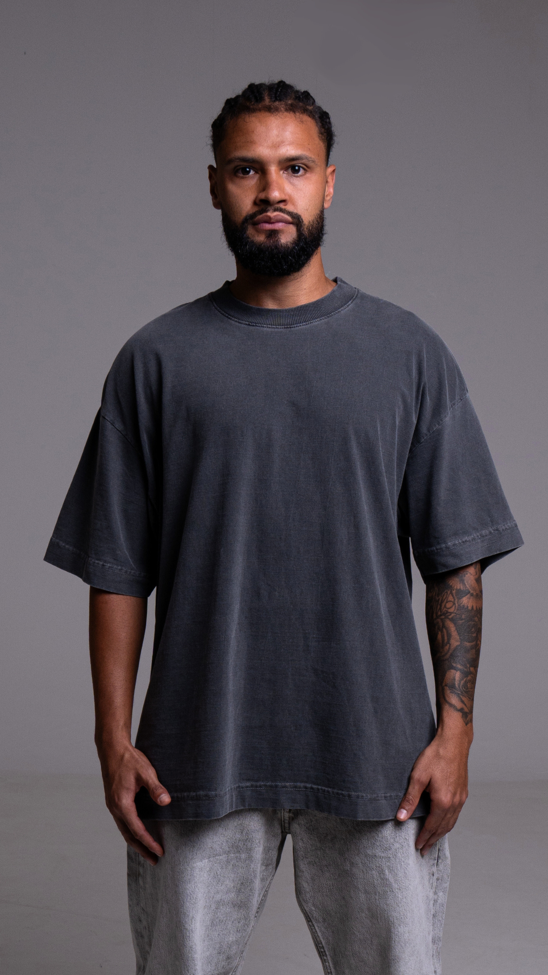 CAMISETA OVERSIZED CINZA CHUMBO