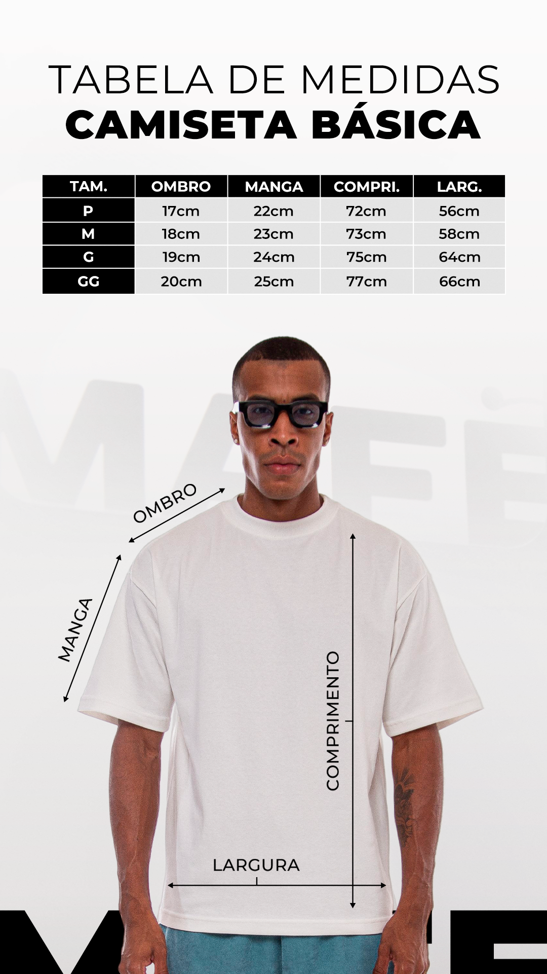 KIT 3 CAMISETAS  OVERSIZED  MASCULINAS OFF WHITE