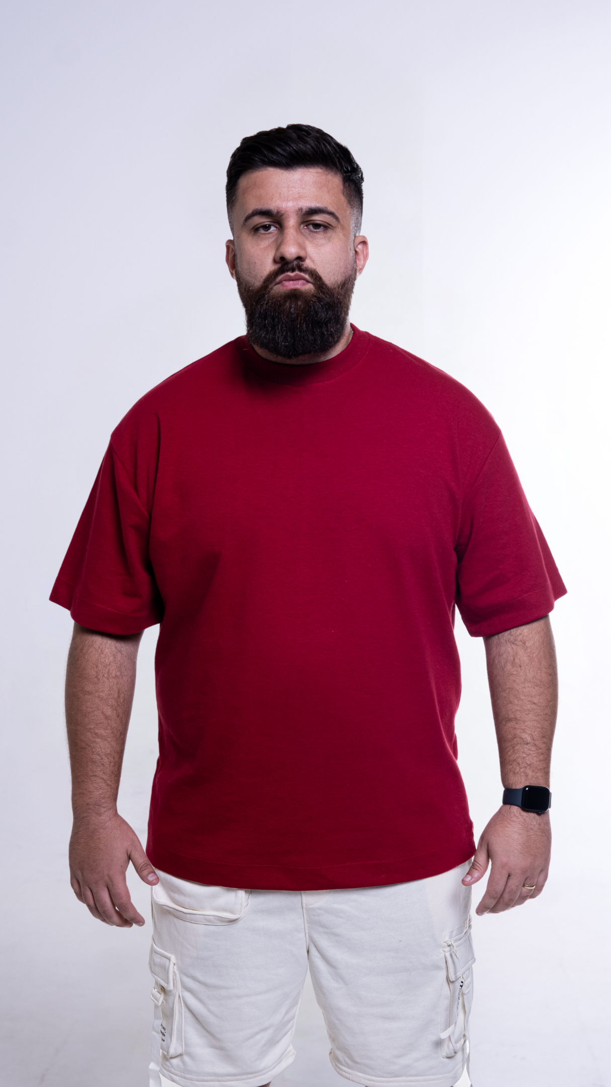 Camiseta Oversized Vermelho rubi